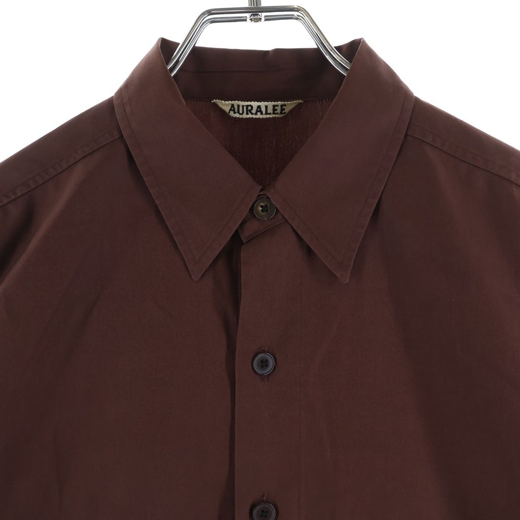 AURALEE (オーラリー) WASHED FINX TWILL BIG SHIRTS ウォッシュド