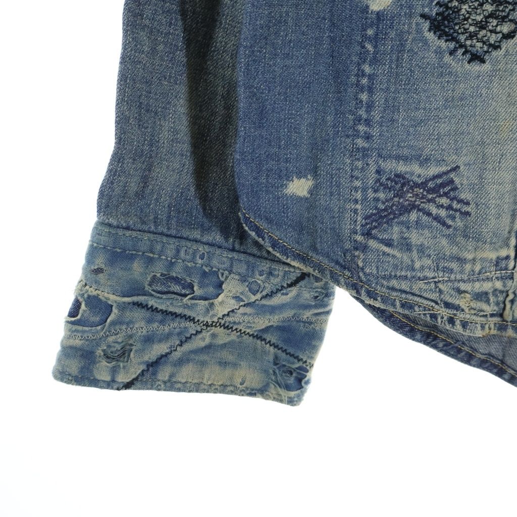 KAPITAL (キャピタル) BORO ボロ 刺し子 ヴィンテージ加工 デニム長袖