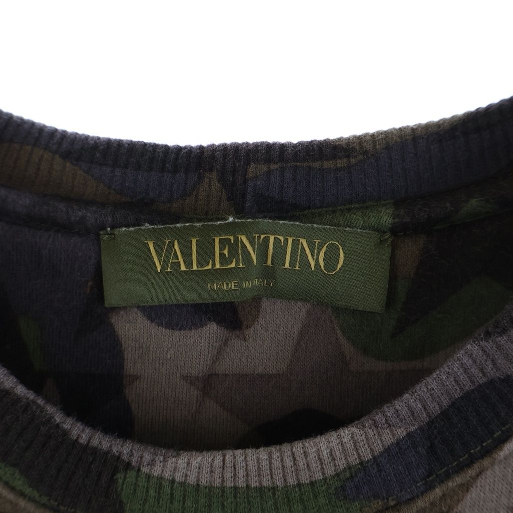 VALENTINO (ヴァレンティノ) 総柄スター迷彩デザイン クルーネック