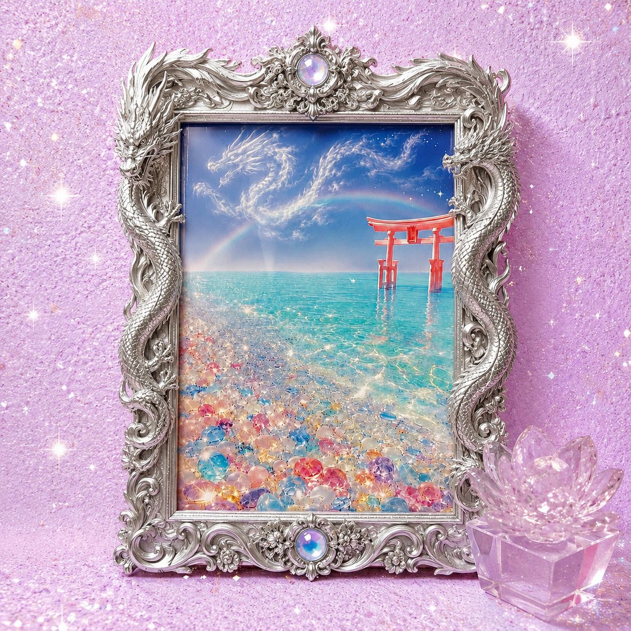 龍神アート /開運絵画 風水 開運グッズ 龍神 恋愛 金運 厄除け 魔除け