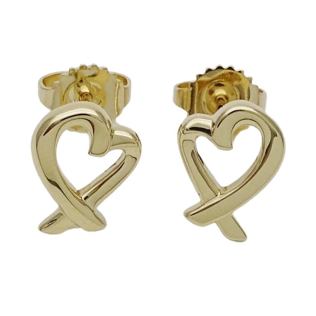 ティファニー TIFFANY&Co. ピアス レディース ブランド 750YG パロマピカソ ラビングハート イエローゴールド 両耳用 ジュエリー 磨き済み 【中古】