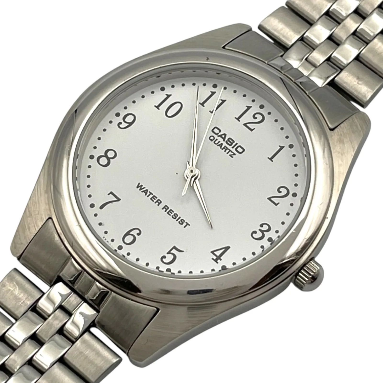 Operating/Brand New Battery CASIO Casio Watch Quartz Collection Standard LTP-1129AA-7BJH Analog 3 Hands White Dial Silver Metal Band [m42]