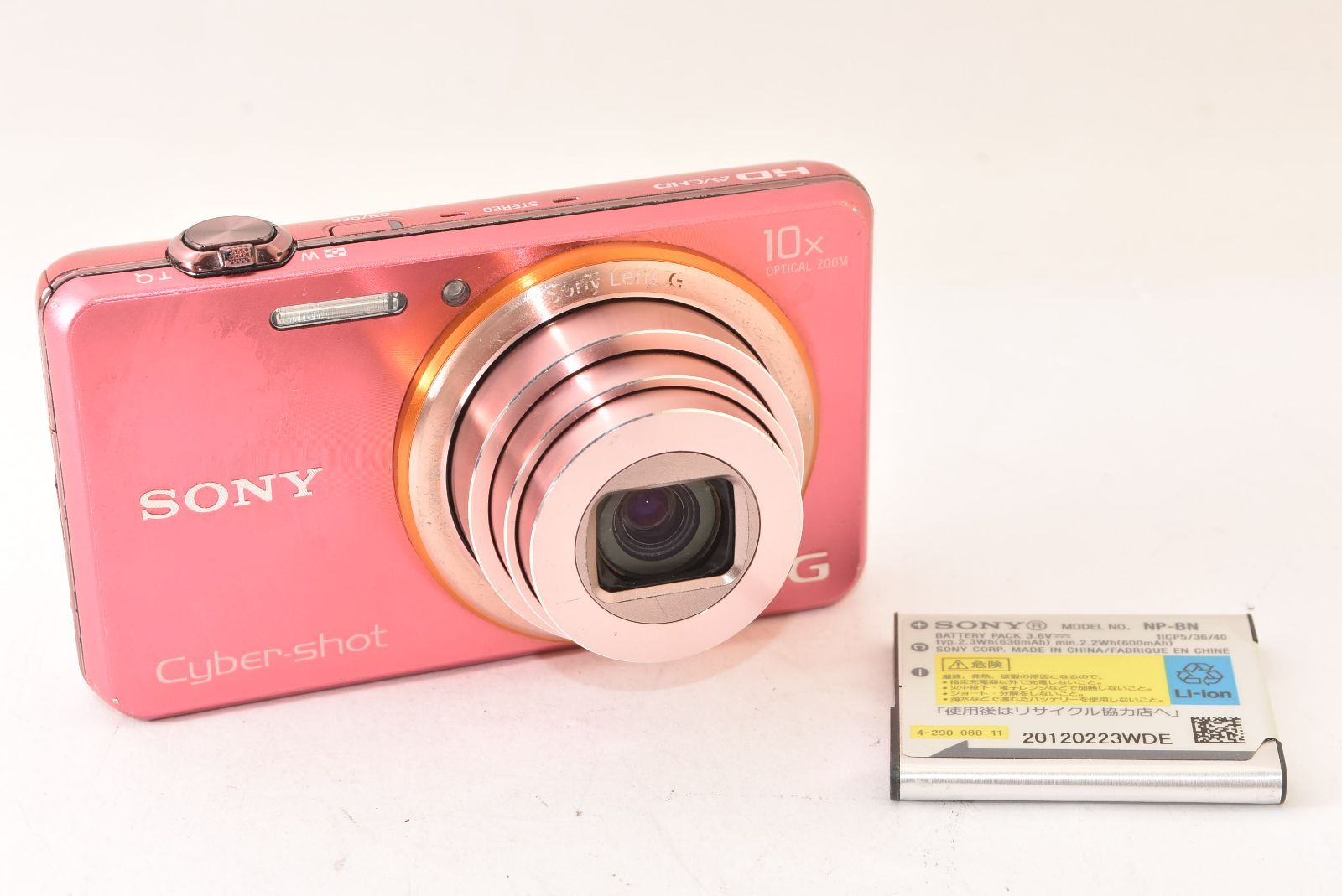 ★ジャンク品★ SONY ソニー Cyber-shot DSC-WX100 ピンク コンパクトデジタルカメラ J2607054