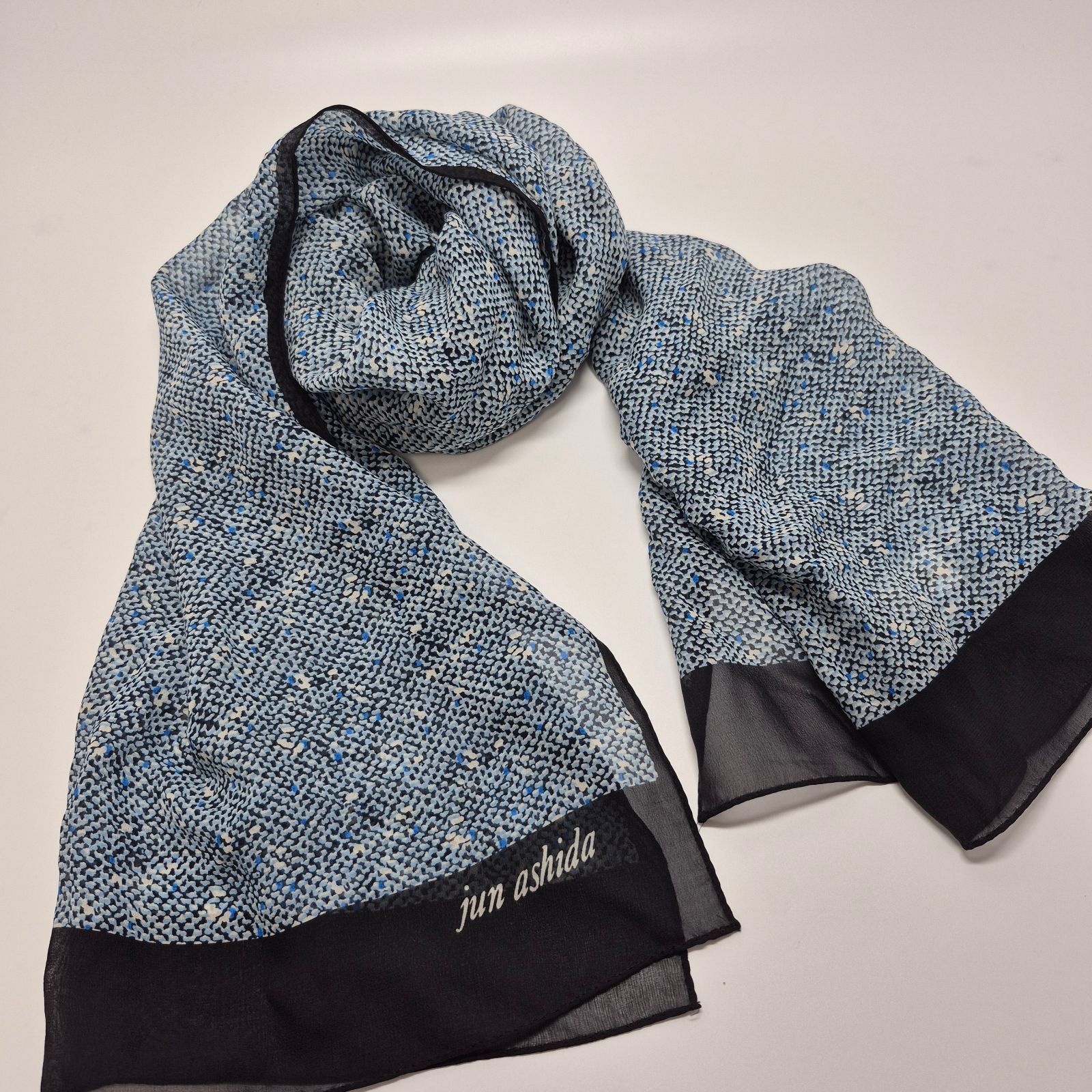 カシミア100%キャメルロングコート Jun Ashidaシルク100%スカーフ used品】美品！jun ashida レディーススカーフ シルク100% - メルカリ