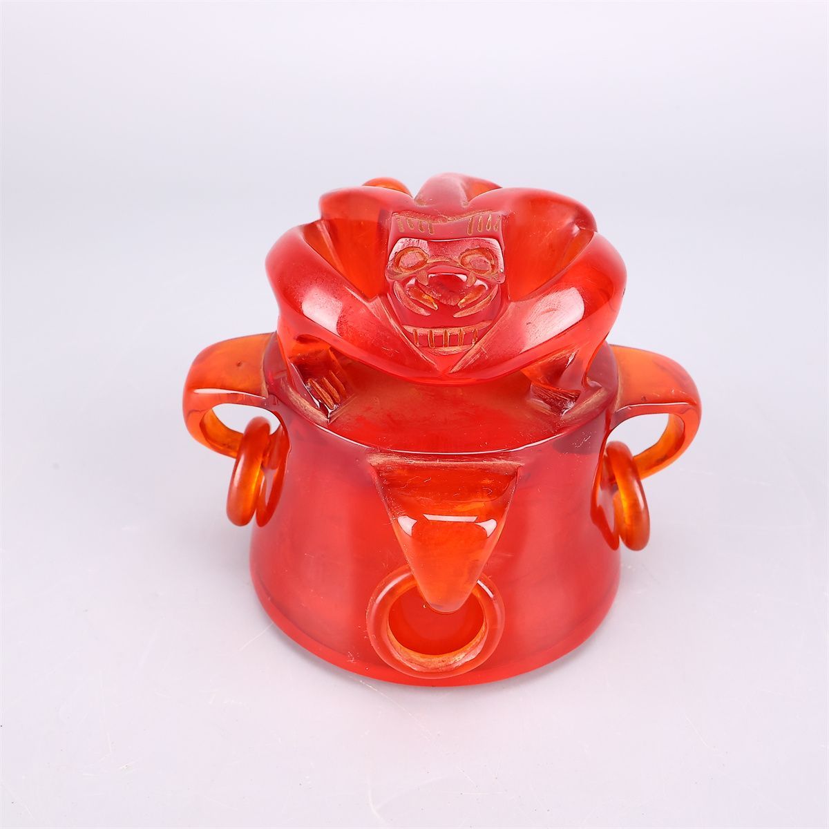 唐物 【琥珀風】 双耳 大香炉 台付高30㎝／箱付 美品！IB690 - メルカリ