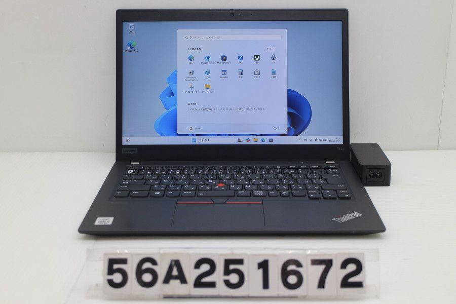Lenovo ThinkPad T14s Gen1 Core i5 10210U 1.6GHz/8GB/256GB(SSD)/14W/FHD(1920x1080) タッチパネル/Win11 【56A251672】