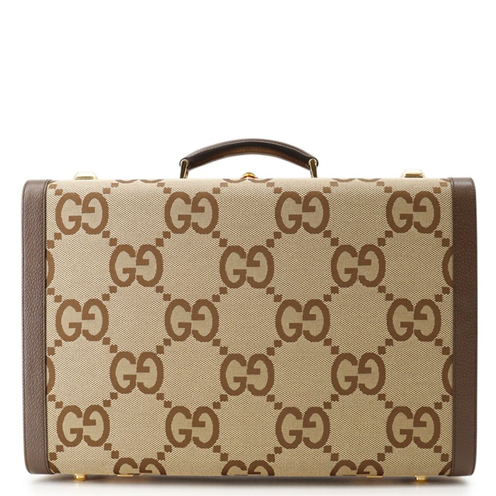 グッチ ジャンボGG ミディアム リジッド スーツケース キャンバス/レザー 722179 GUCCI トラベル バッグ
