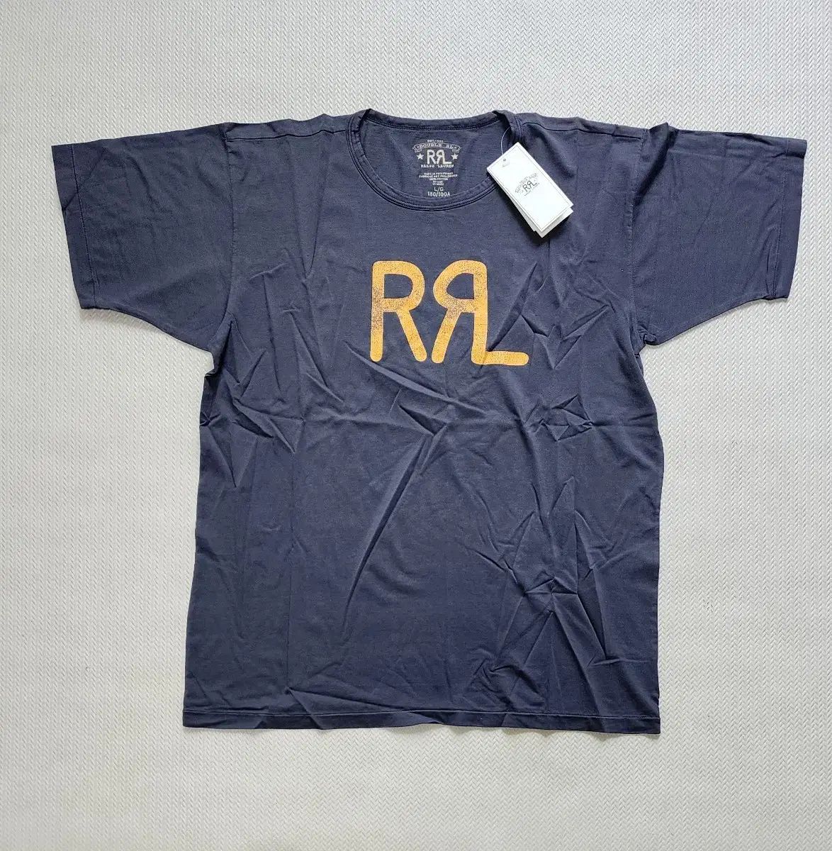 RRL(ダブルアールエル) ロゴ ジャージ Tシャツ L