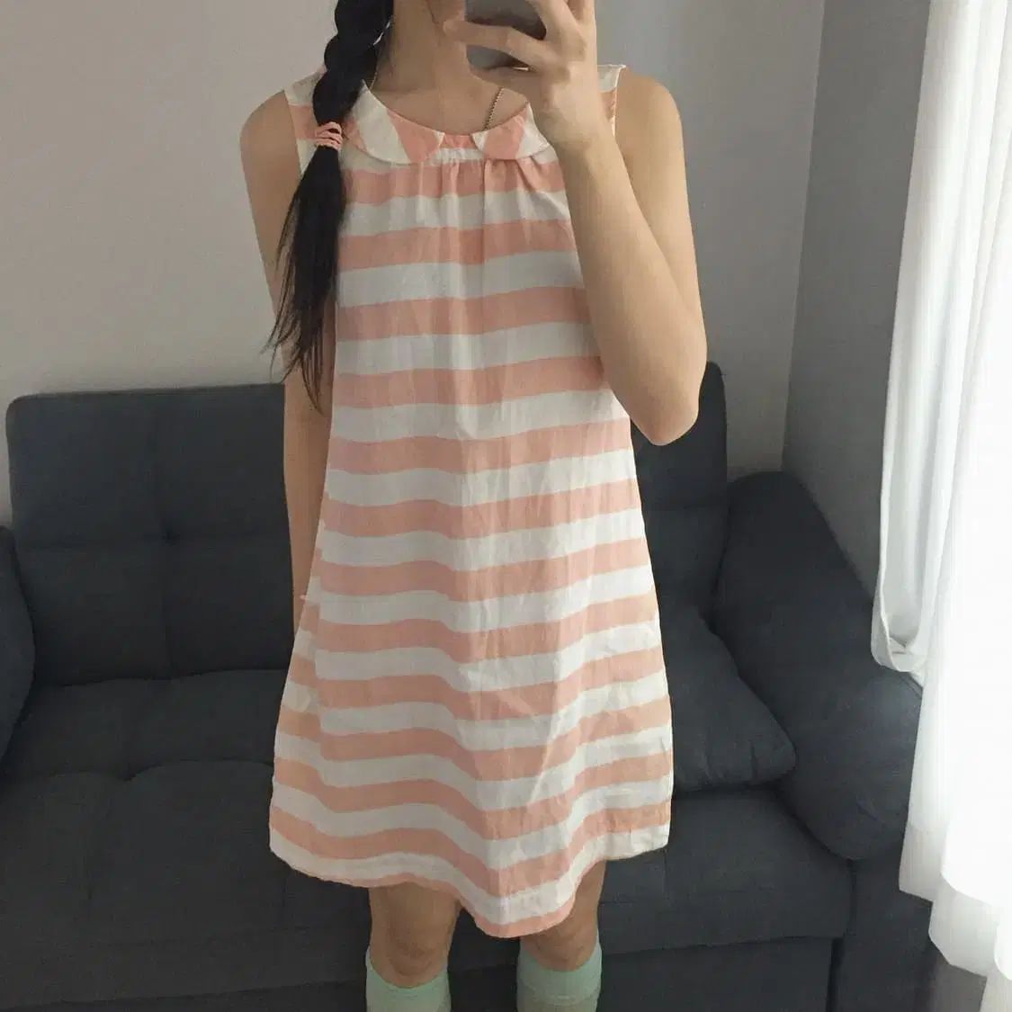 Franche lippee はぐみ さわこ ストライプ ピーチ ONE PIECE 6,607円