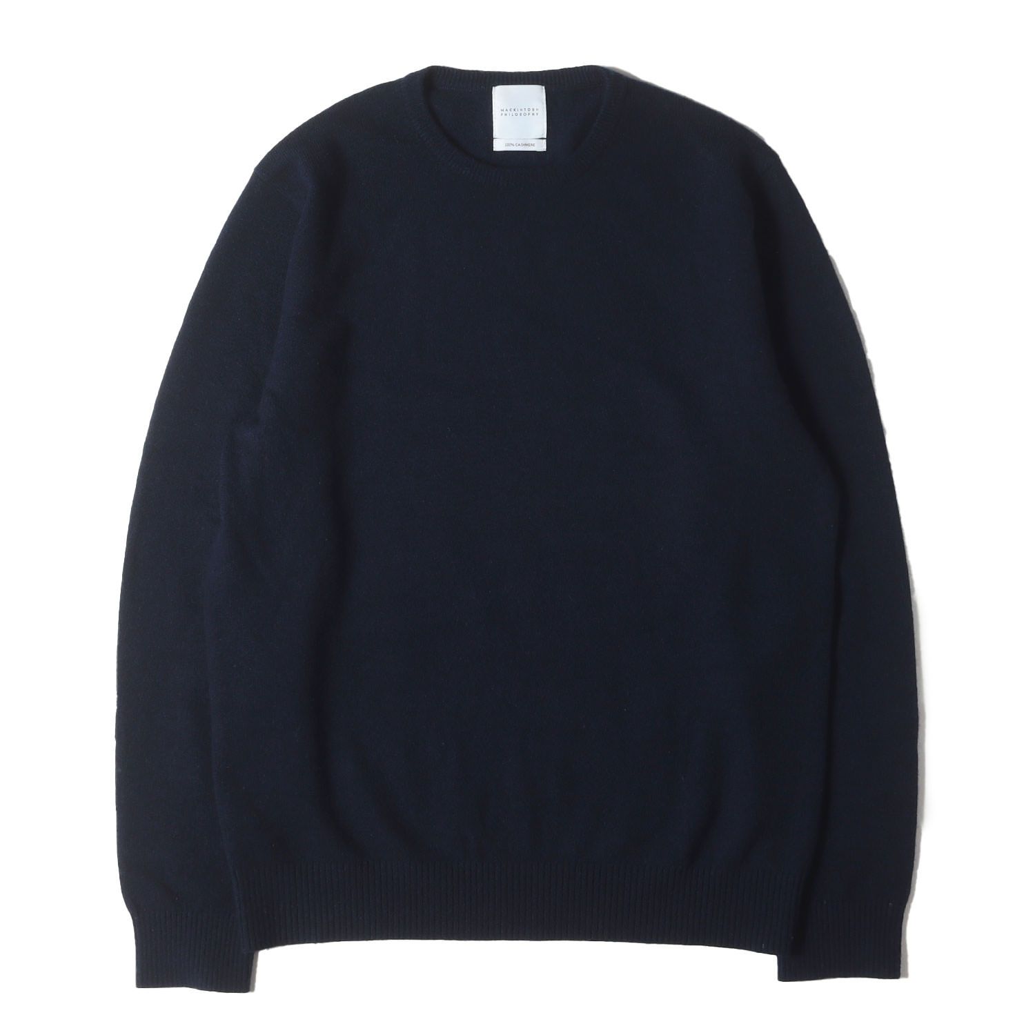 MACKINTOSH PHILOSOPHY マッキントッシュ フィロソフィー カシミヤ ハイゲージ ニット セーター ネイビー40