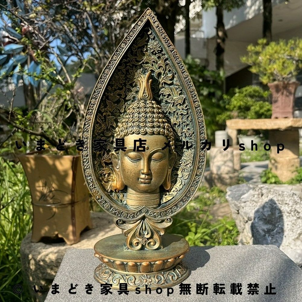 仏像 置物 樹脂製 仏像オブジェ インテリア オブジェ 和モダン 禅モチーフ 仏教 アート 癒し 開運 縁起物 リビング 書斎 玄関 寝室 別荘 和室 洋室 北欧モダン 高級感 樹脂製 ディスプレイ ホームデコレーション 卓上インテリア