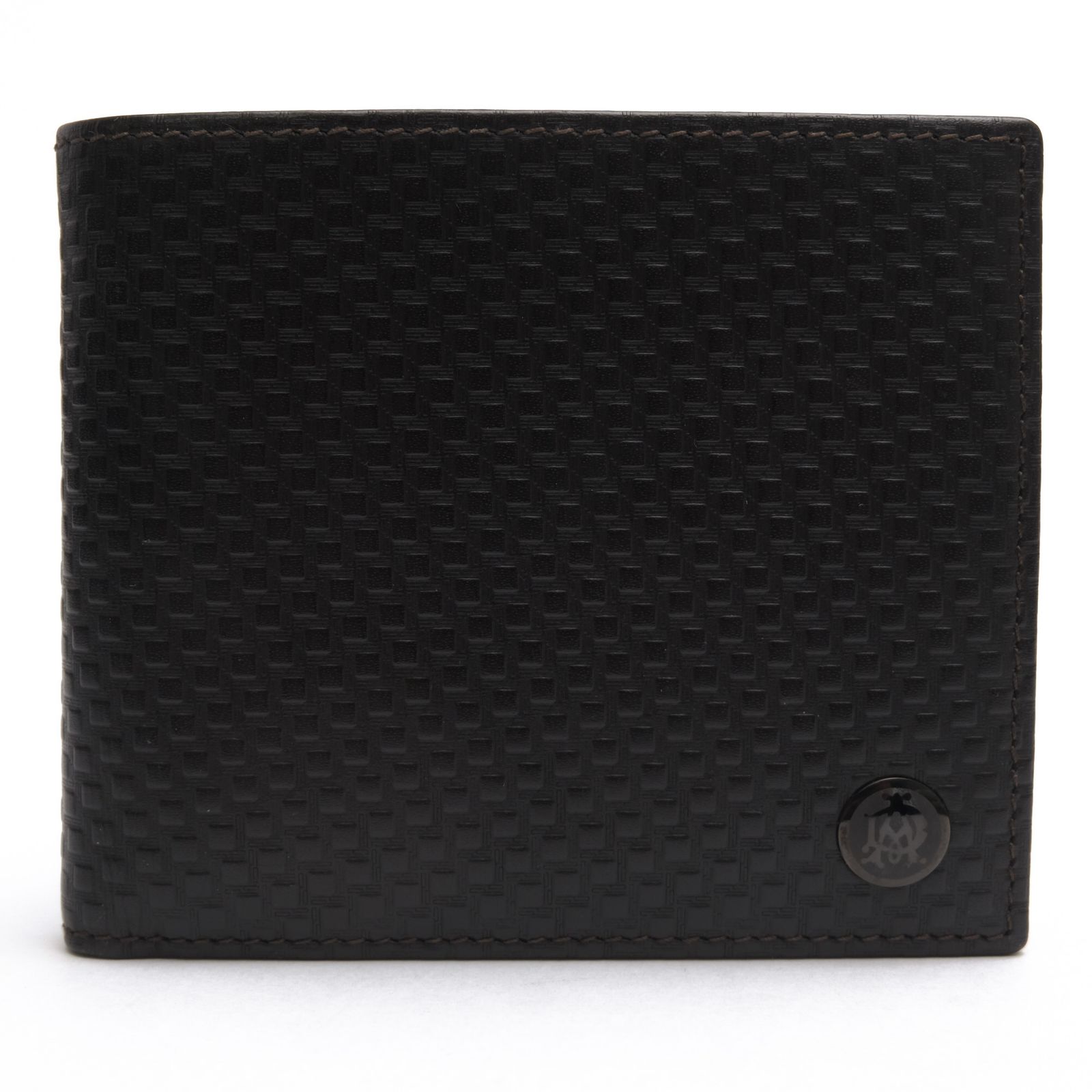 ダンヒル／Dunhill 財布 ウォレット メンズ 男性 男性用 レザー 革 本革 ブラック 黒 L2V332A MICRO D-EIGHT BILLFOLD 4CC & COIN PURSE マイクロ ディーエイト シグネチャー柄 小銭入れあり 二つ折り