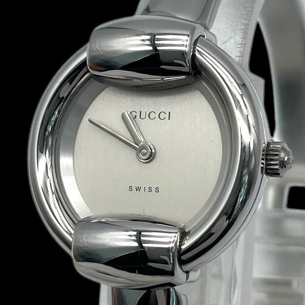 新品電池 稼働品 GUCCI グッチ 1400L レディース腕時計 バングル