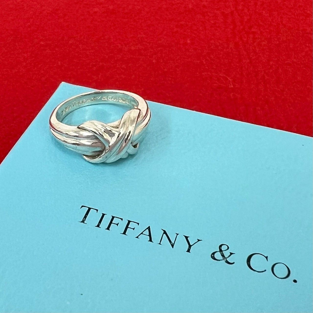 極 美品 TIFFANY&Co. ティファニー ヴィンテージ シグネチャー リング