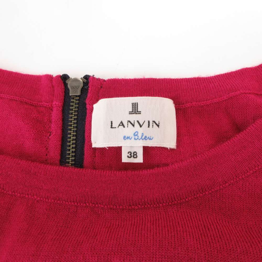 ブルーローズ　ランバン　セーター ランバンオンブルー LANVIN en Bleu ニット セーター 38 ローズピンク