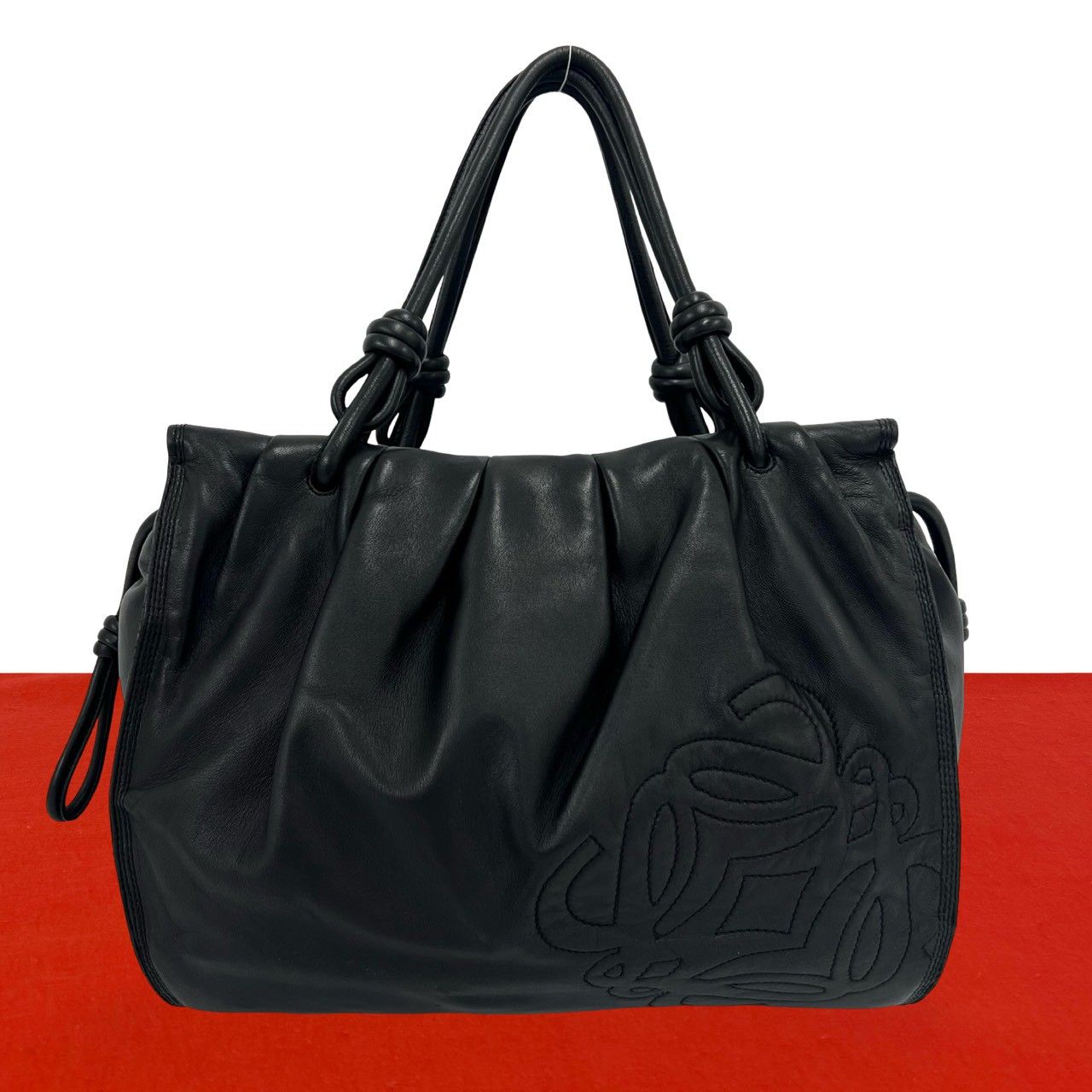 ブランド別 LOEWE ロエベ ショルダーバッグ アナグラム レザー 