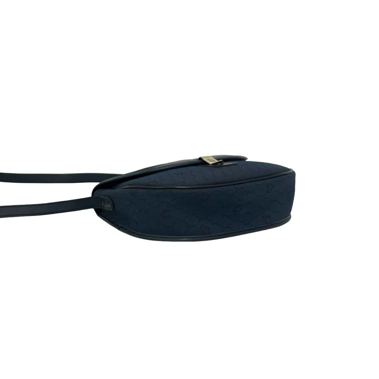 極 美品 Christian Dior ディオール ハニカム 柄 ロゴ レザー 本革