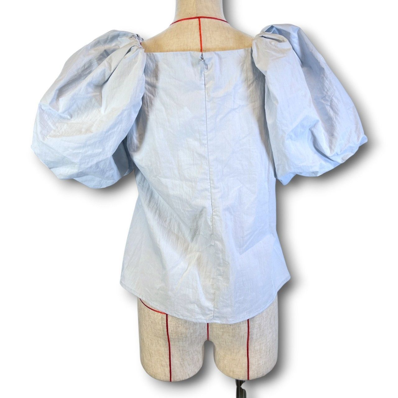 新品 タグ付 未使用 MANOF マノフ BALOON SLEEVE BLOUSE バルーン 