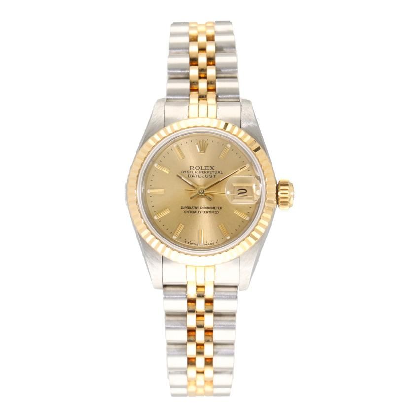 ROLEX デイトジャスト・レディース・シャンパン/SS×YG/R番 69173 Aランク 24