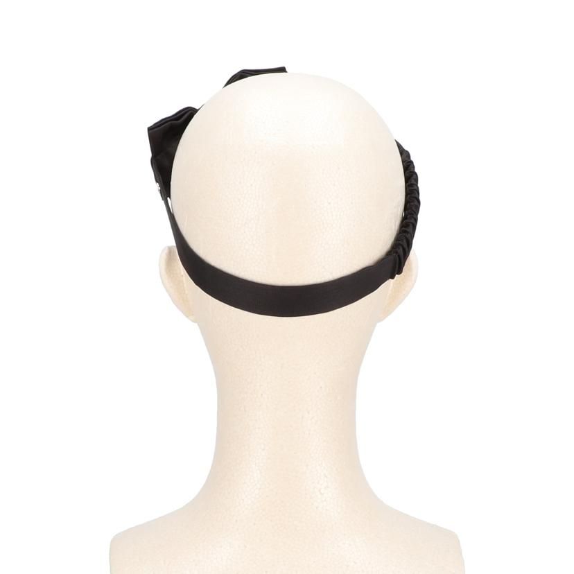 CHANEL ブラックサイドリボン付きヘアバンド CHANEL リボンヘアバンド ブラック Aランク 92 - メルカリ