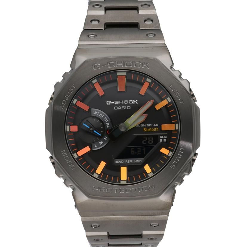CASIO アナデジ/メタルカバードレインボー GM110-RB Aランク 91