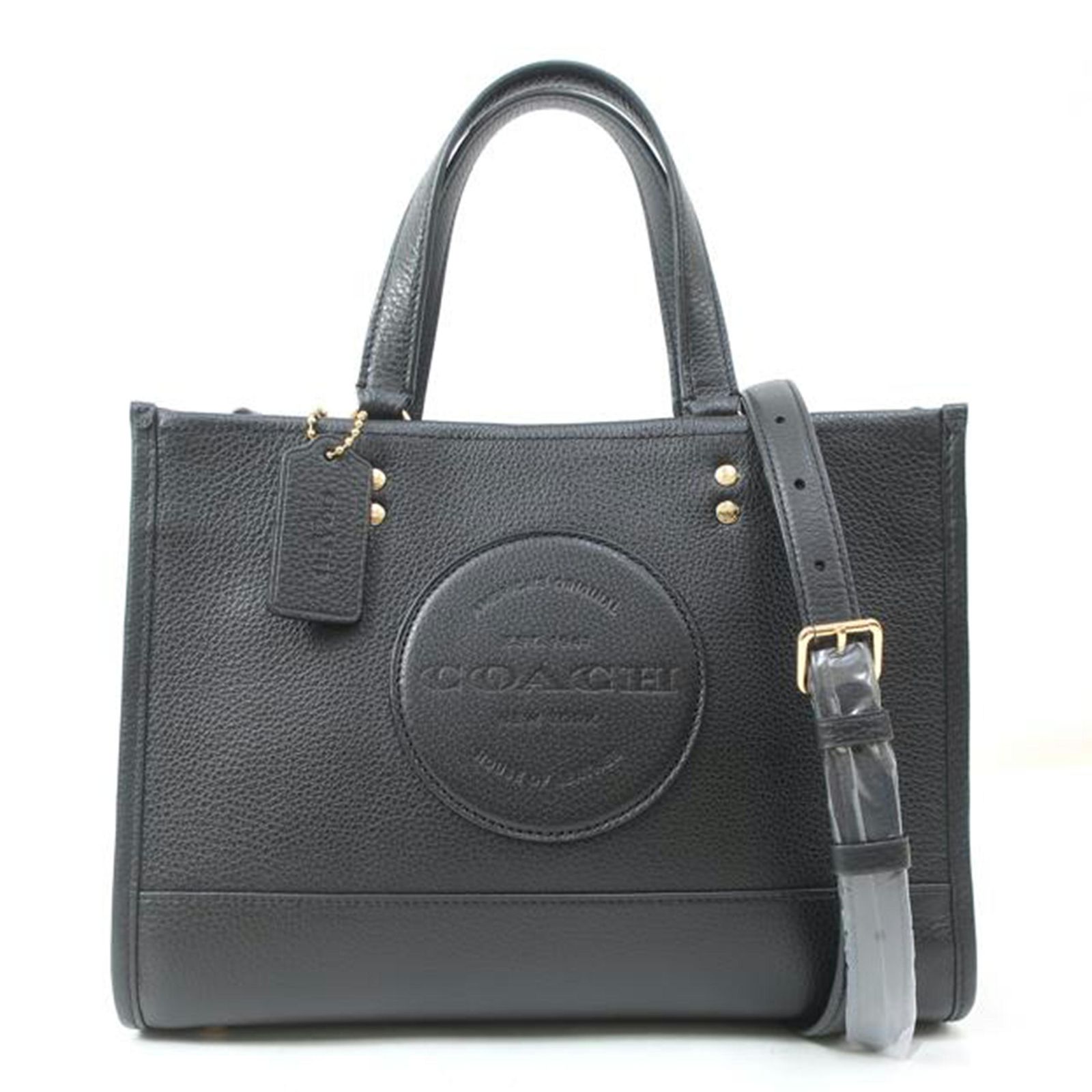 COACH デンプシーキャリーオール 2WAY ショルダーバッグ ブラック