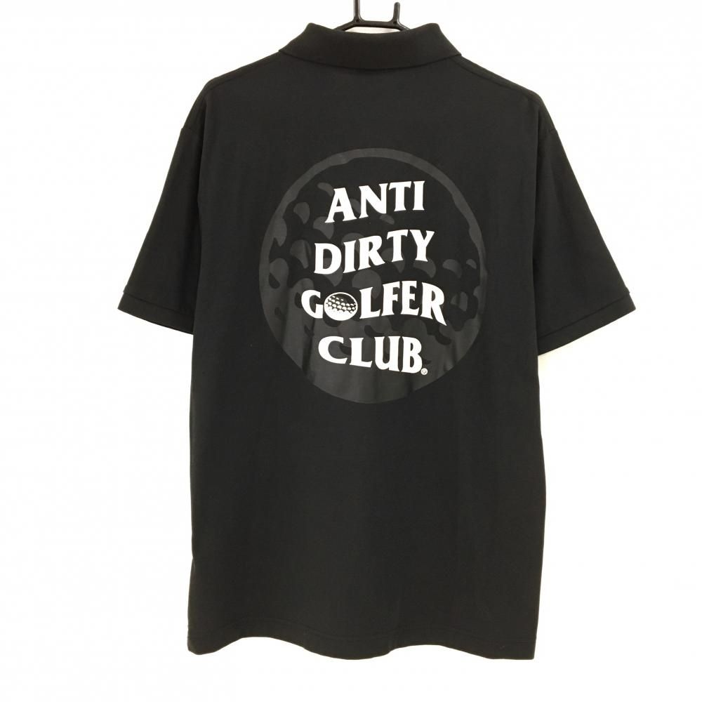 ANTI DIRTY GOLFER CLUB ポロシャツ ブラック L ゴルフ ANTI DIRTY GOLFER CLUB ポロシャツ ブラック L