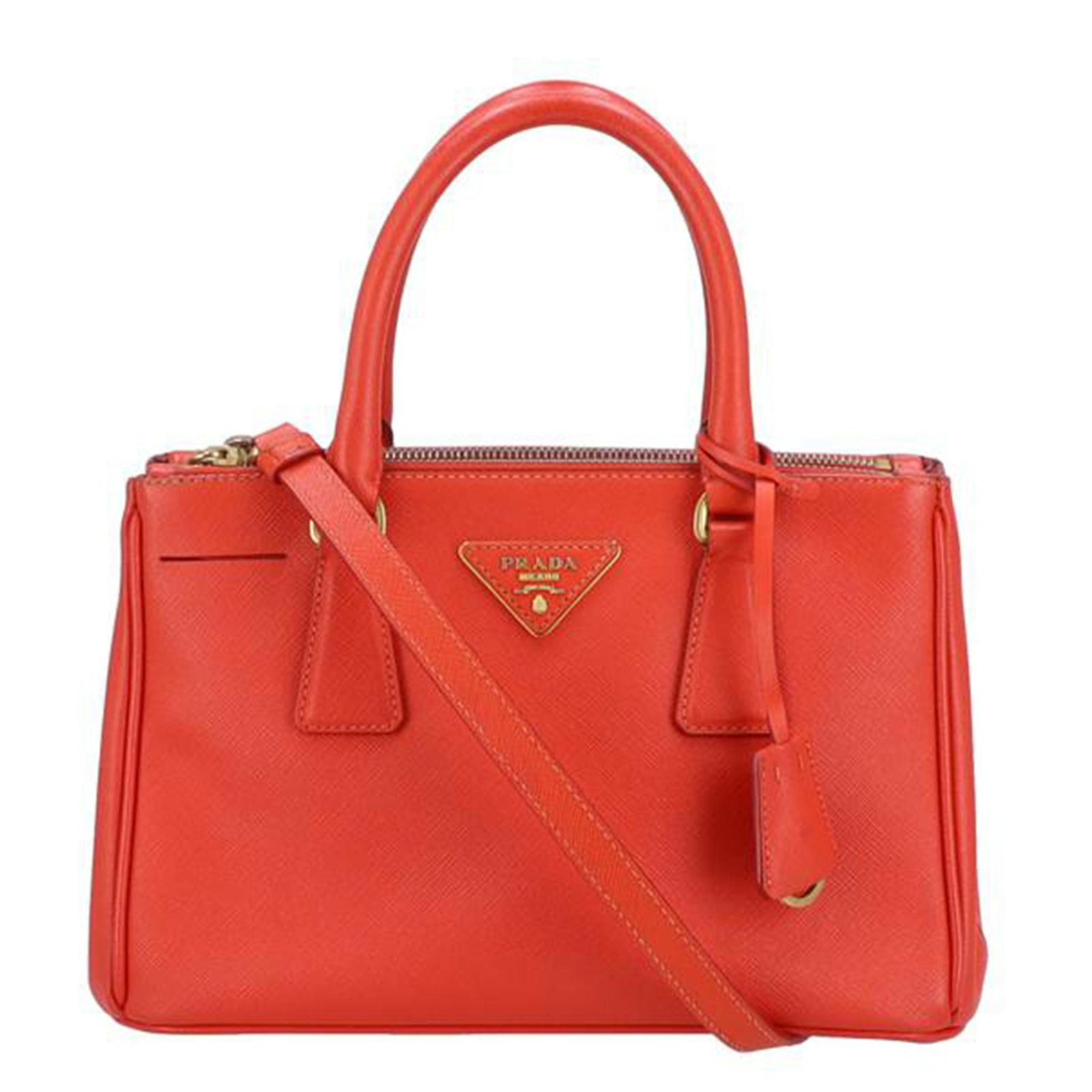 PRADA ガレリア/サフィアーノレザー2WAYバッグ ABランク 91 【公式通販】