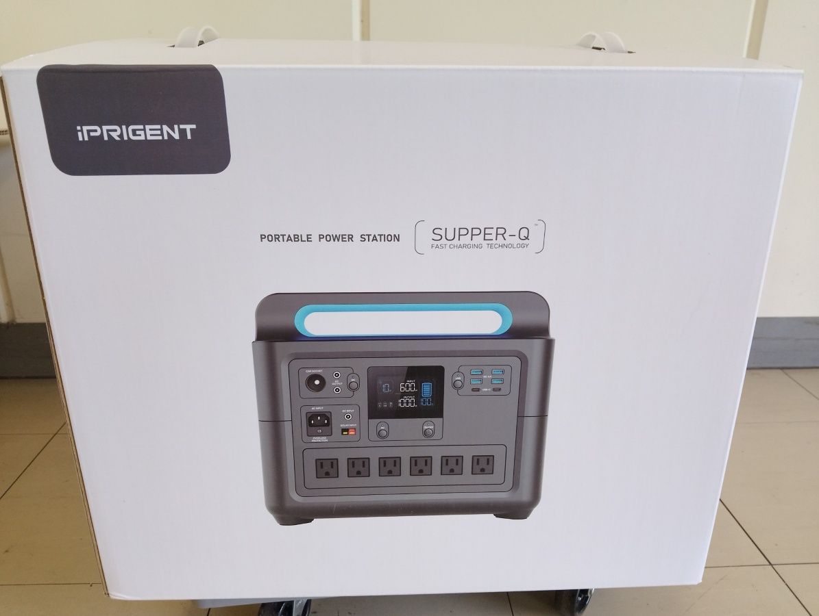 中古・極美品】iPRIGENT ポータブル電源 HS1000 大容量 蓄電池 非常用 