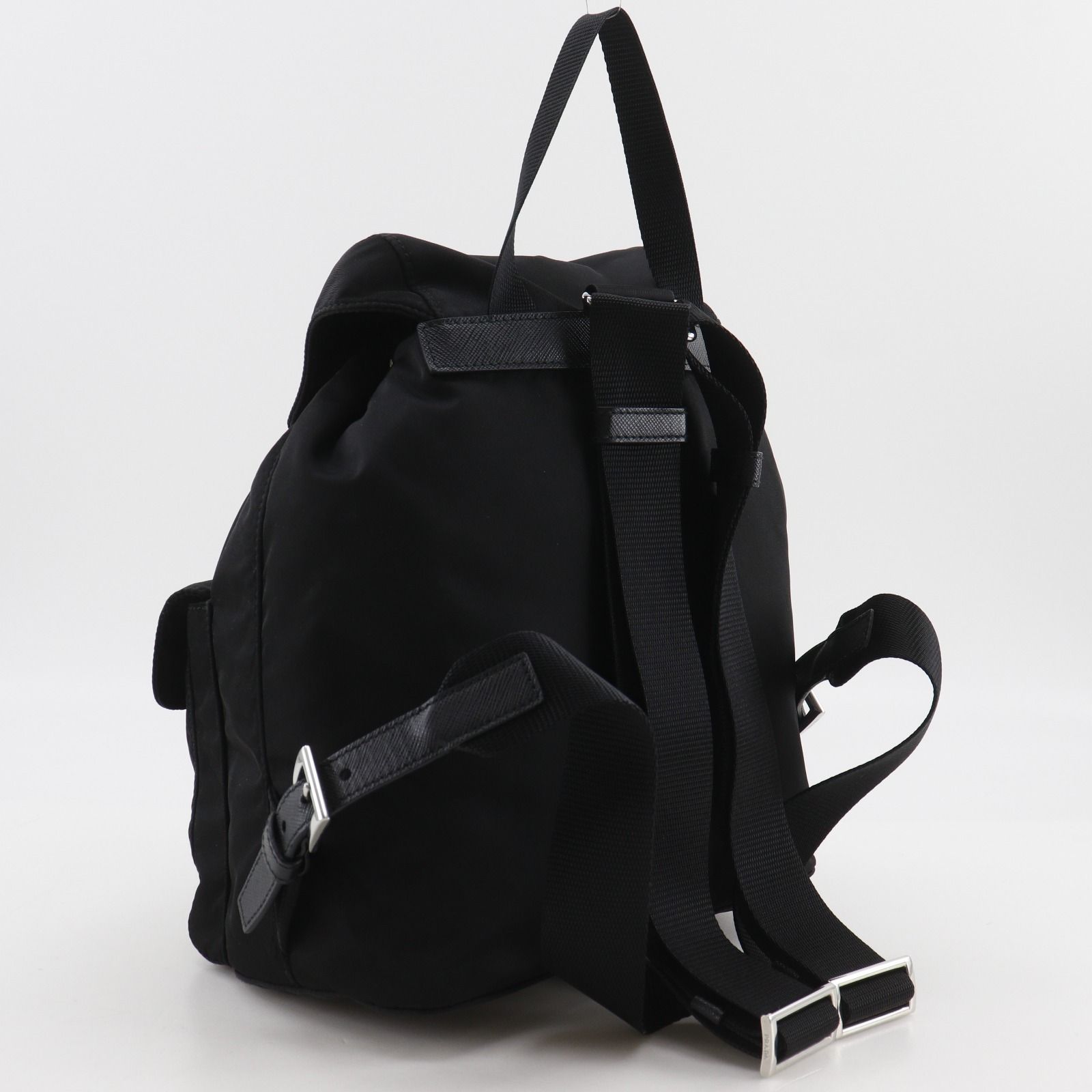 PRADAプラダ ブラック リュックバックパックレディースヴィンテージ PRADA】プラダ 1BZ677 ナイロン NERO 黒 レディース リュック