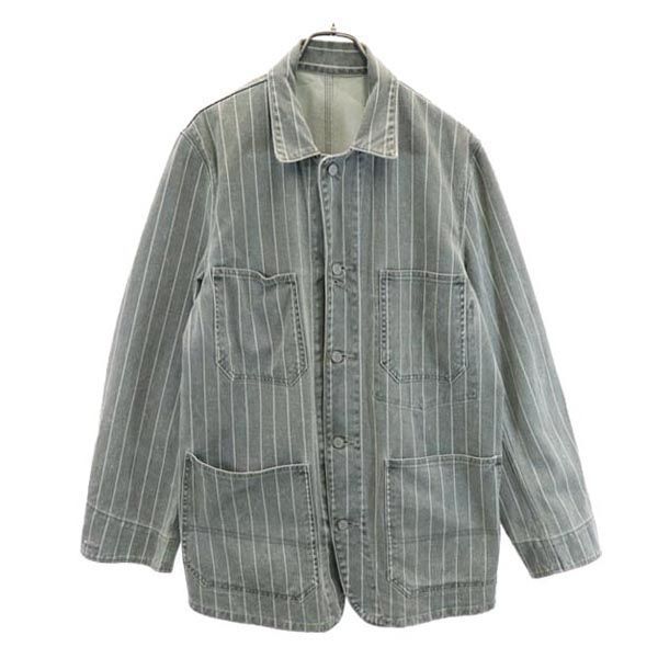 OZONE ROCKS オゾンロックス 日本製 ストライプ デニムジャケット L