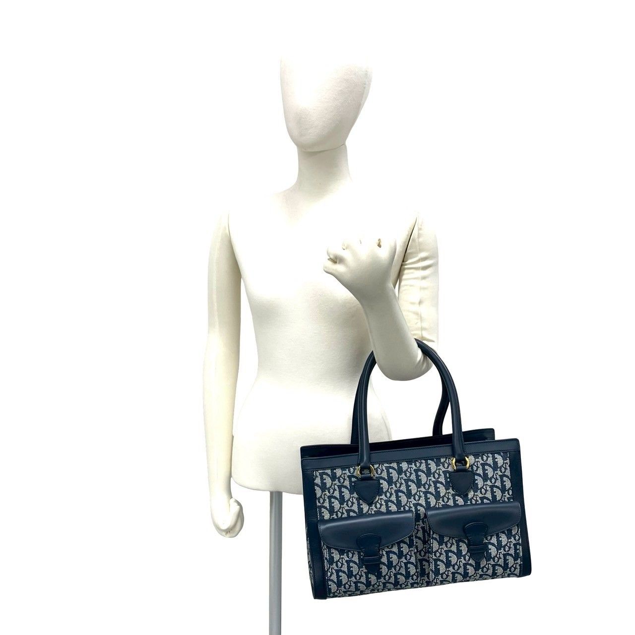 ほぼ未使用 Christian Dior ディオール トロッター 柄 CD ロゴ 金具
