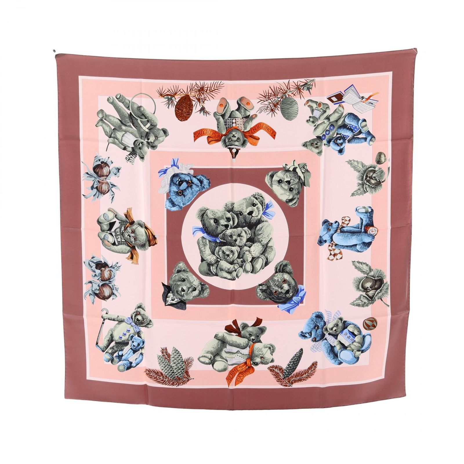 HERMES エルメス カレ90 Confidents des Coeurs スカーフ