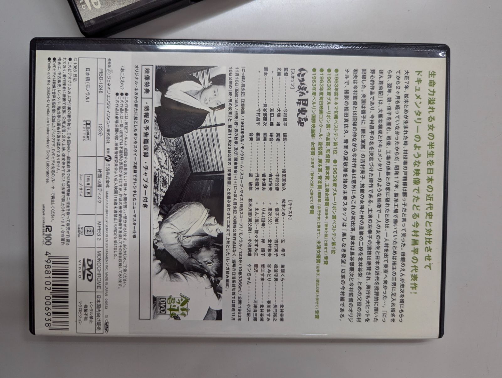 今村昌平監督「にっぽん昆虫記」『赤い殺意』「神々の深き欲望