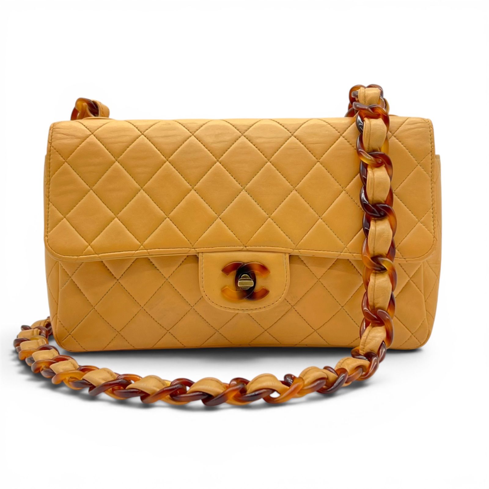CHANEL シャネル マトラッセ べっ甲チェーン チェーンショルダーバッグ 
