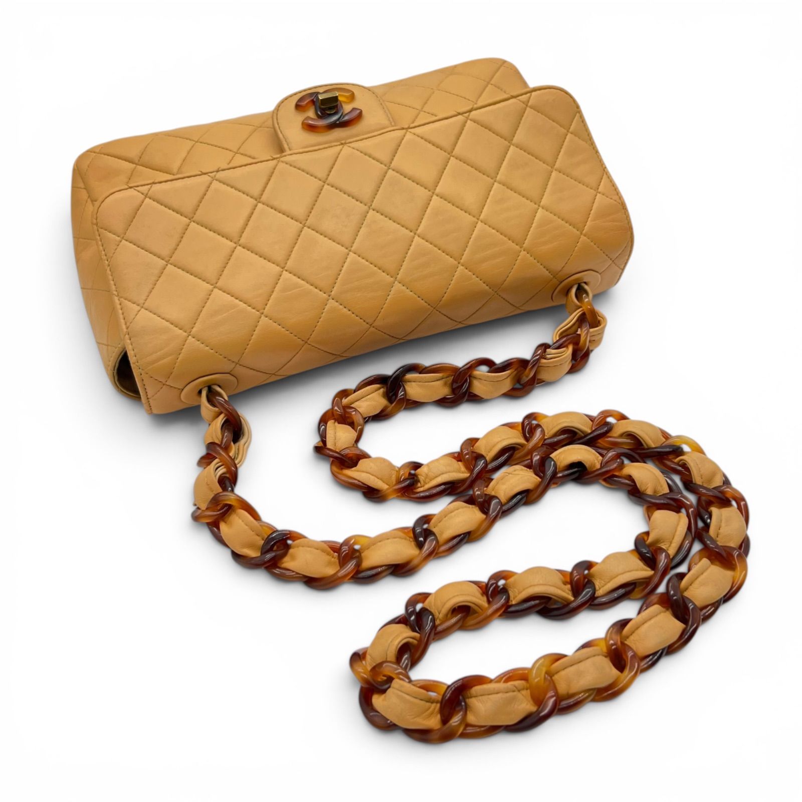 CHANEL シャネル マトラッセ べっ甲チェーン チェーンショルダーバッグ 
