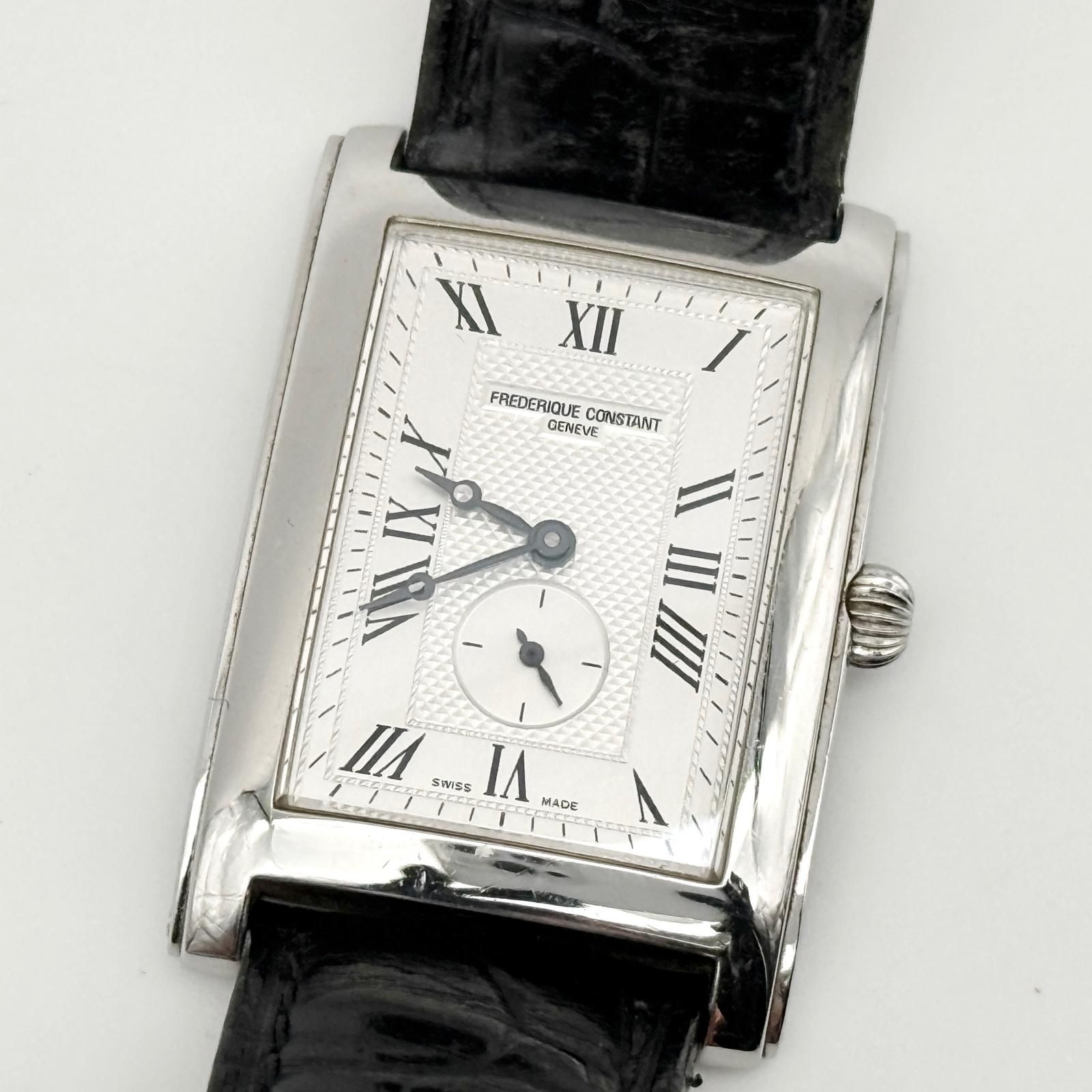 FREDERIQUE CONSTANT フレデリック・コンスタント GENEVE ジュネーブ FC-200/235XC25/6 シルバー QZ レディース 腕時計 稼働品