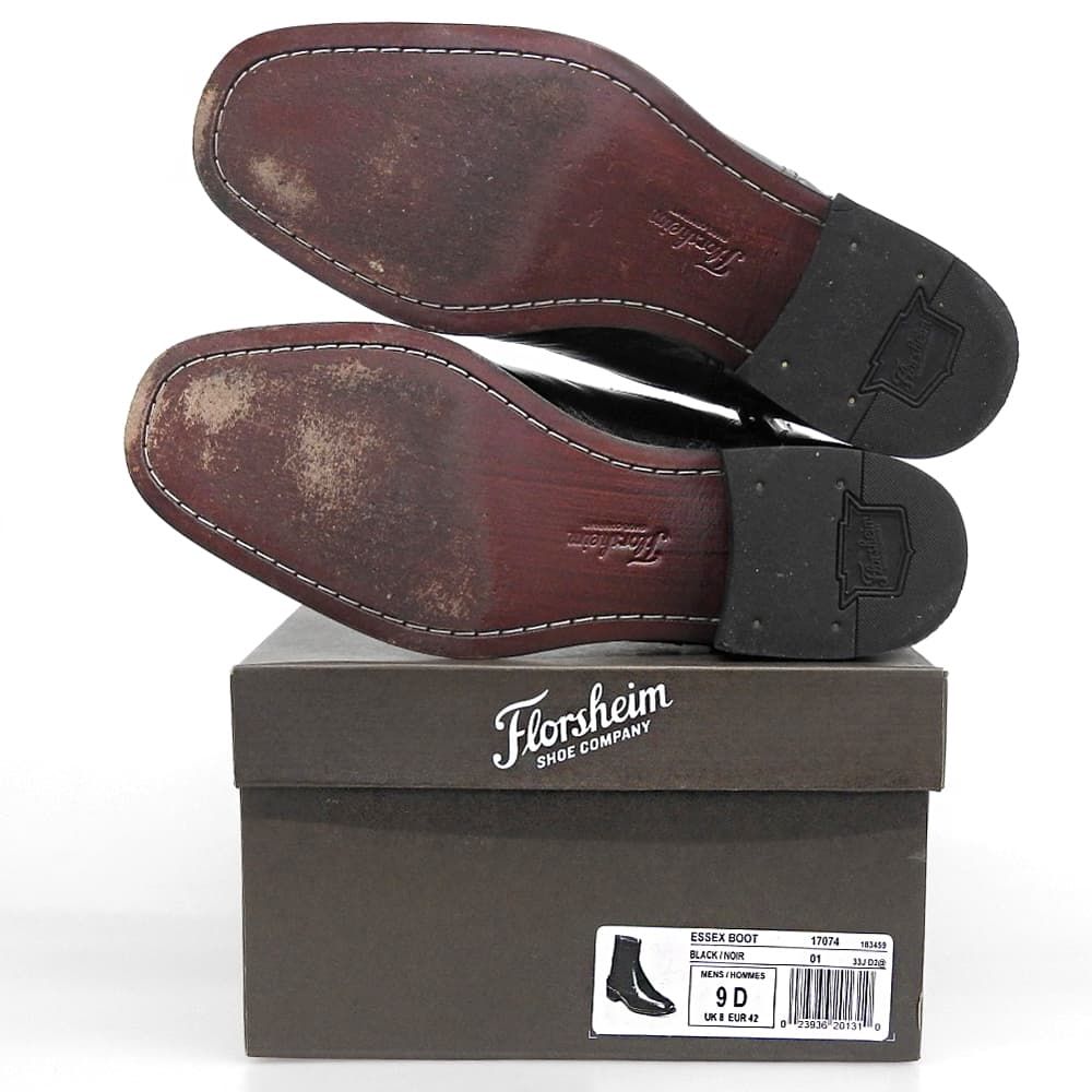 FLORSHEIM フローシャイム ESSEX BOOTS アンクルブーツ シューズ メンズ ブラック 9 D 17074 9 D FLORSHEIM フローシャイム ESSEX BOOTS アンクルブーツ シューズ
