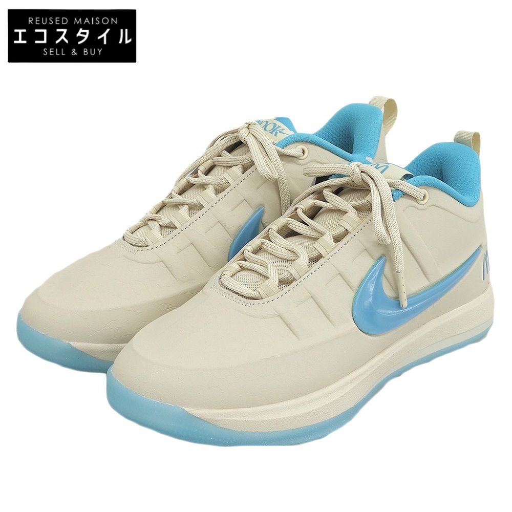 NIKE　ナイキ　新品同様 Book2 Sedona スニーカー シューズ メンズ ベージュ×ターコイズブルー 26.5cm IR6445-100　8.5(US)
