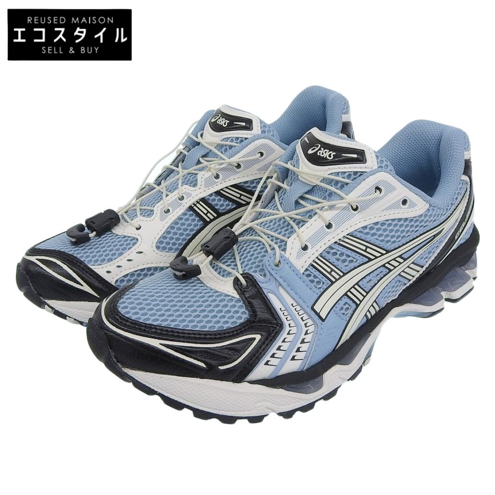asics　アシックス　美品 Gel Kayano 14 Unlimited Pack Mist Cream　シューズ メンズ ホワイト×ブルー×ブラック 25.0cm　6 1/2(US)