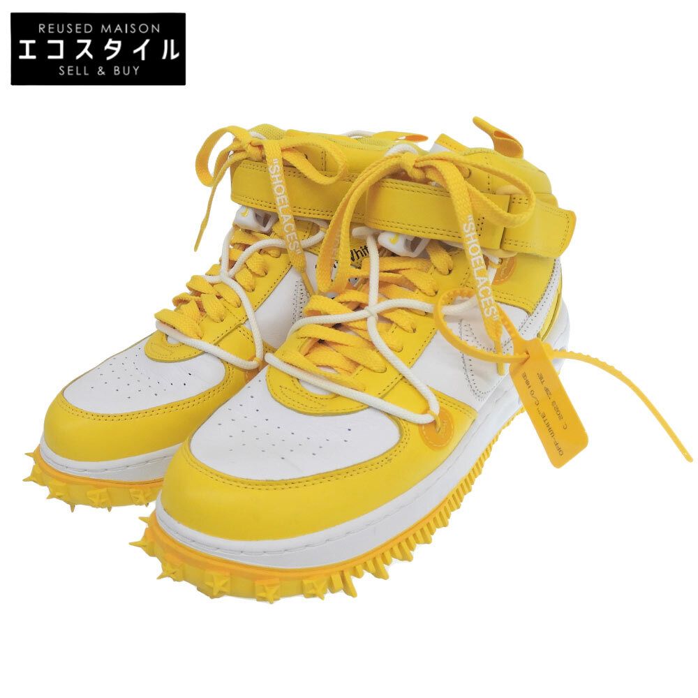 NIKE　ナイキ　美品 Air Force 1 Mid SP レザー シューズ メンズ イエロー 27cm DR0500ー101　9(US)