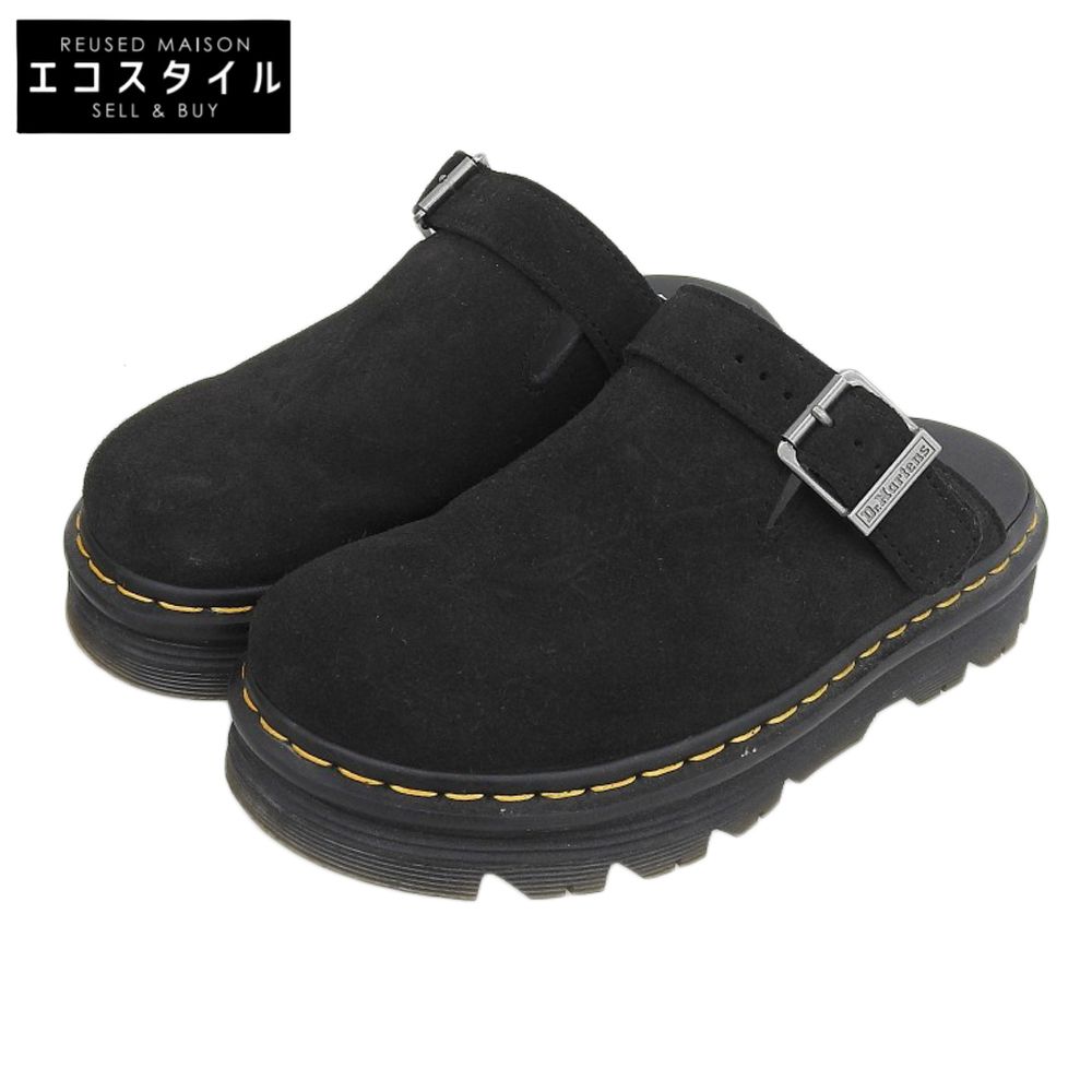 Dr.Martens　ドクターマーチン　ZEBZAG スエード スリングバック ミュール レディース ブラック 5　5(UK)