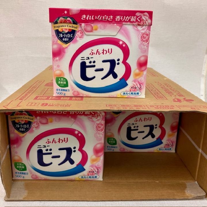 花王 粉末洗剤 ふんわりニュービーズ 900g×8個入り - メルカリ