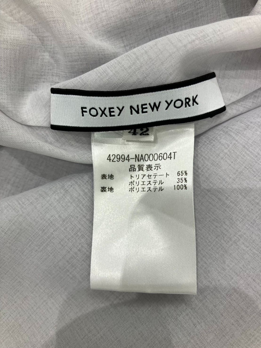 FOXEY NEW YORK フォクシーニューヨーク ワンピース 42 白