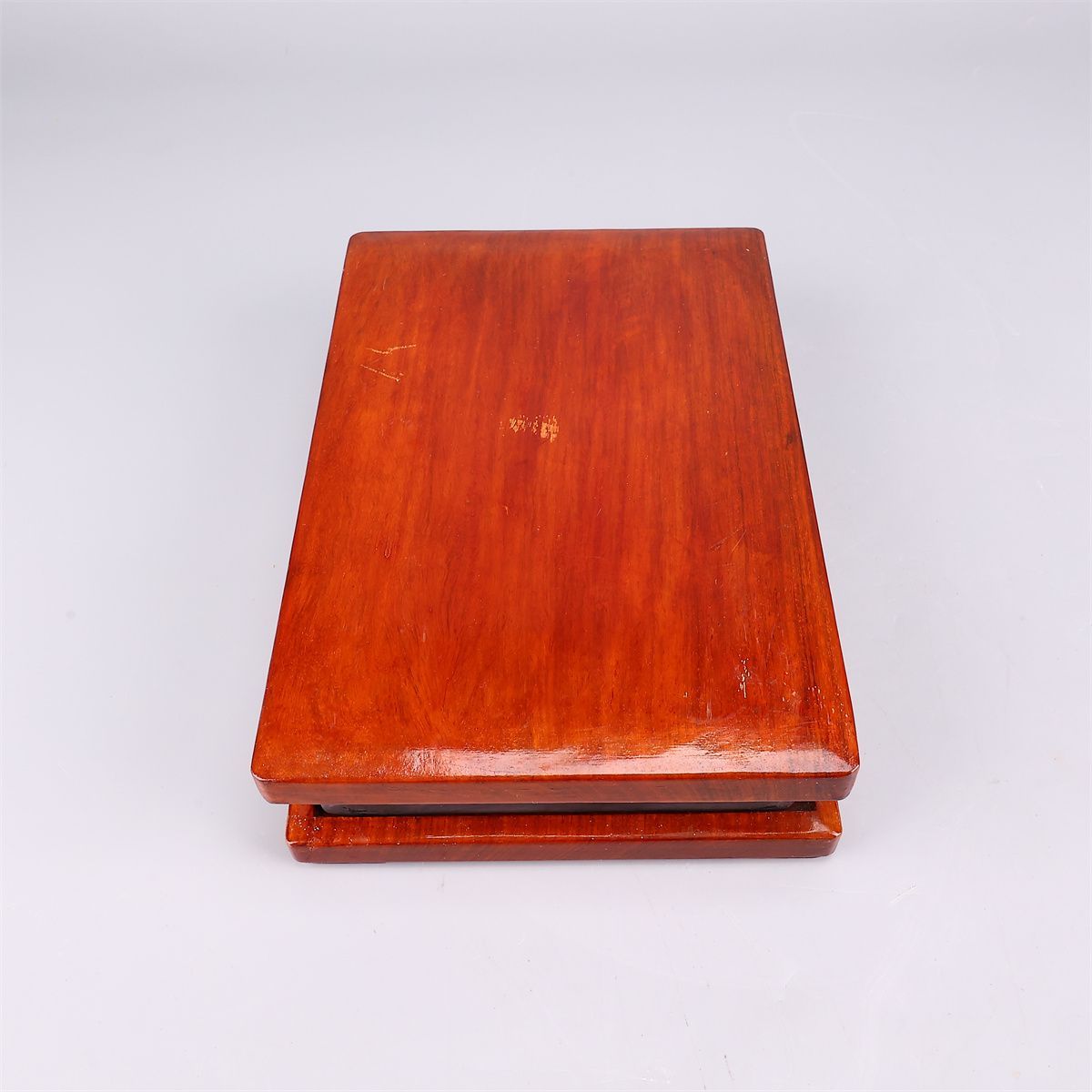 唐物 【天然端渓石製】 書道具 長方 端渓硯 幅25.5×16.5㎝ 重3288g／箱