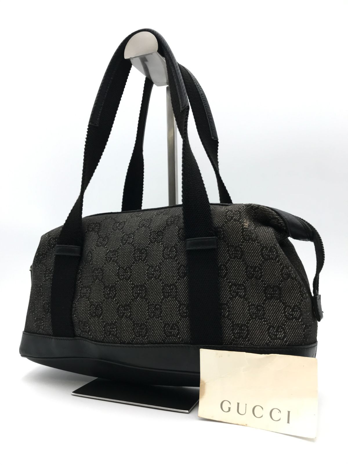 GUCCI グッチ ハンドバッグ GGキャンバス×レザー ブラック 2621
