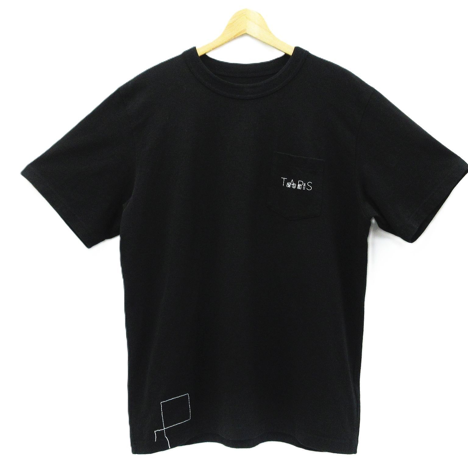 Sacai Wtaps サカイ ダブルタップス Tシャツ 黒 L 美品 Sacai × WTAPS サカイ × ダブルタップス Embroidery エンブロイ