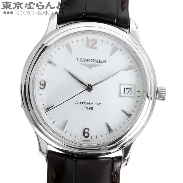 101776443 ロンジン ツインバレル L.990 300本限定 L2.630.6 K18WG 金無垢 腕時計 メンズ 自動巻 メーカーコンプリートサービス済