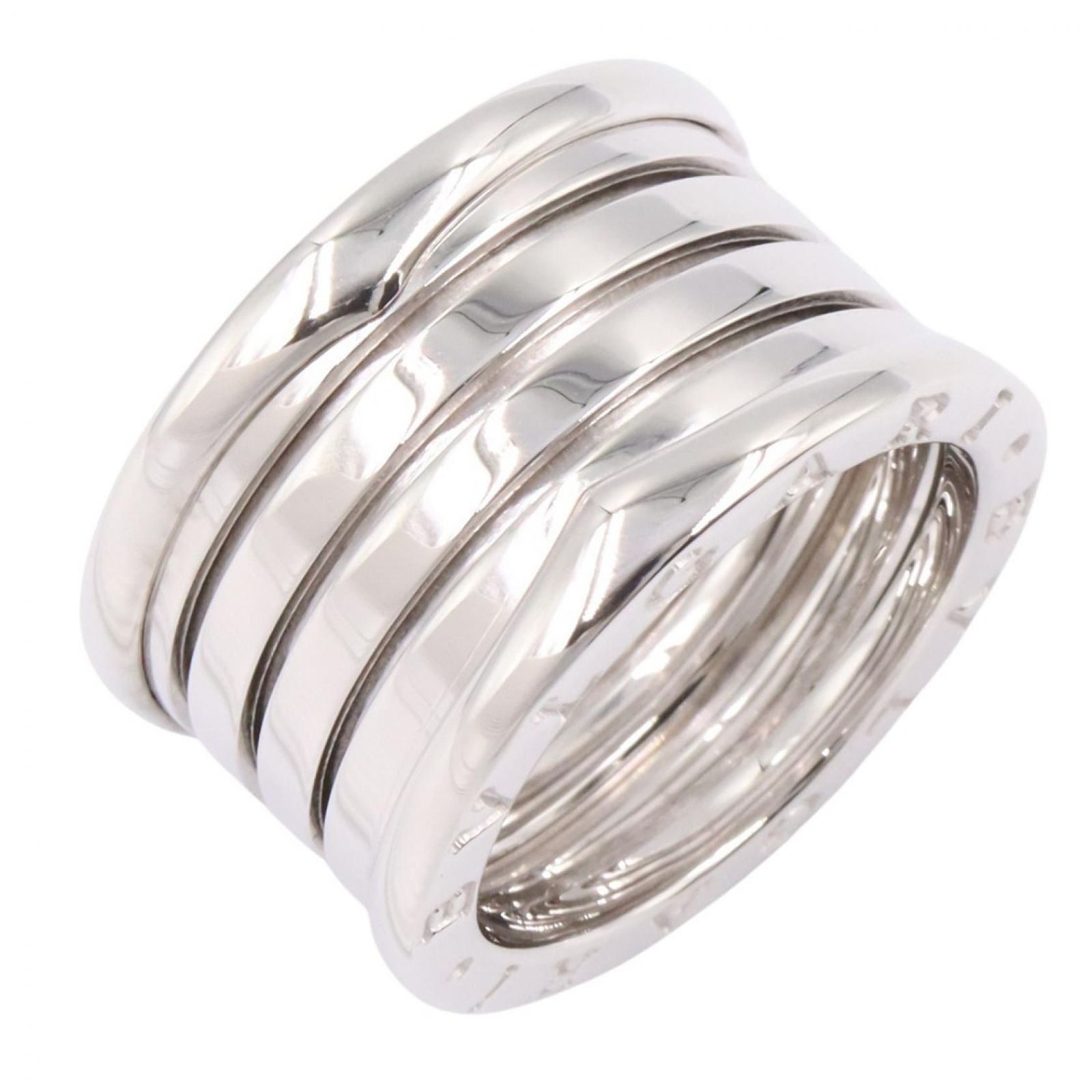 ブルガリ BVLGARI リング・指輪 B-zero1 ビーゼロワン リング 4バンド 346594 K18WG（ホワイトゴールド） B-zero1 リング 4バンド ユニセックス Used A