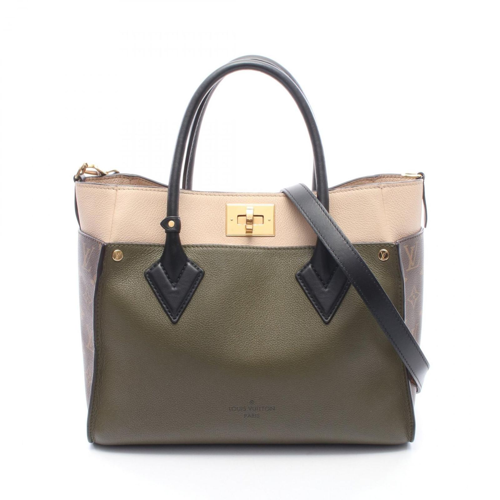 ルイ・ヴィトン LOUIS VUITTON ハンドバッグ オンマイサイド MM モノグラム ローリエ 2WAY M55302 ローリエ レザー PVCコーティングキャンバス オンマイサイドMM レディース 152,900円